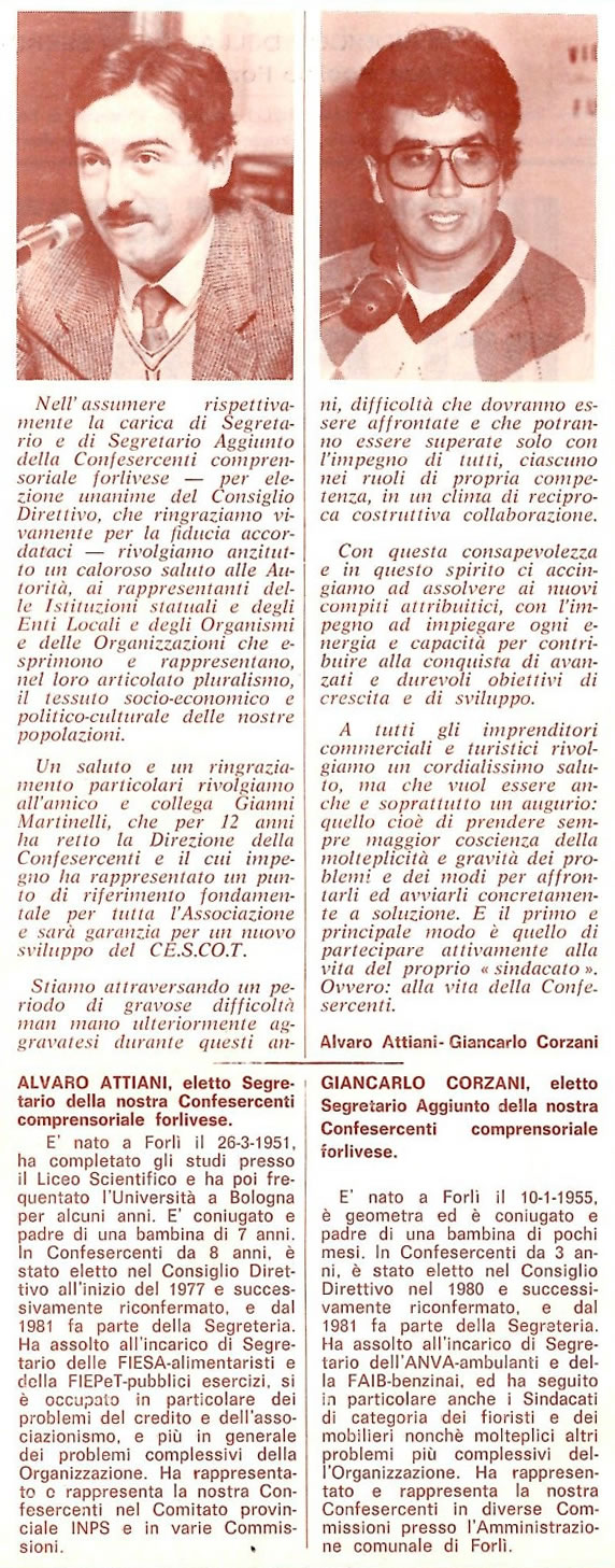 Articolo Alvaro Attiani e Giancarlo Corzani